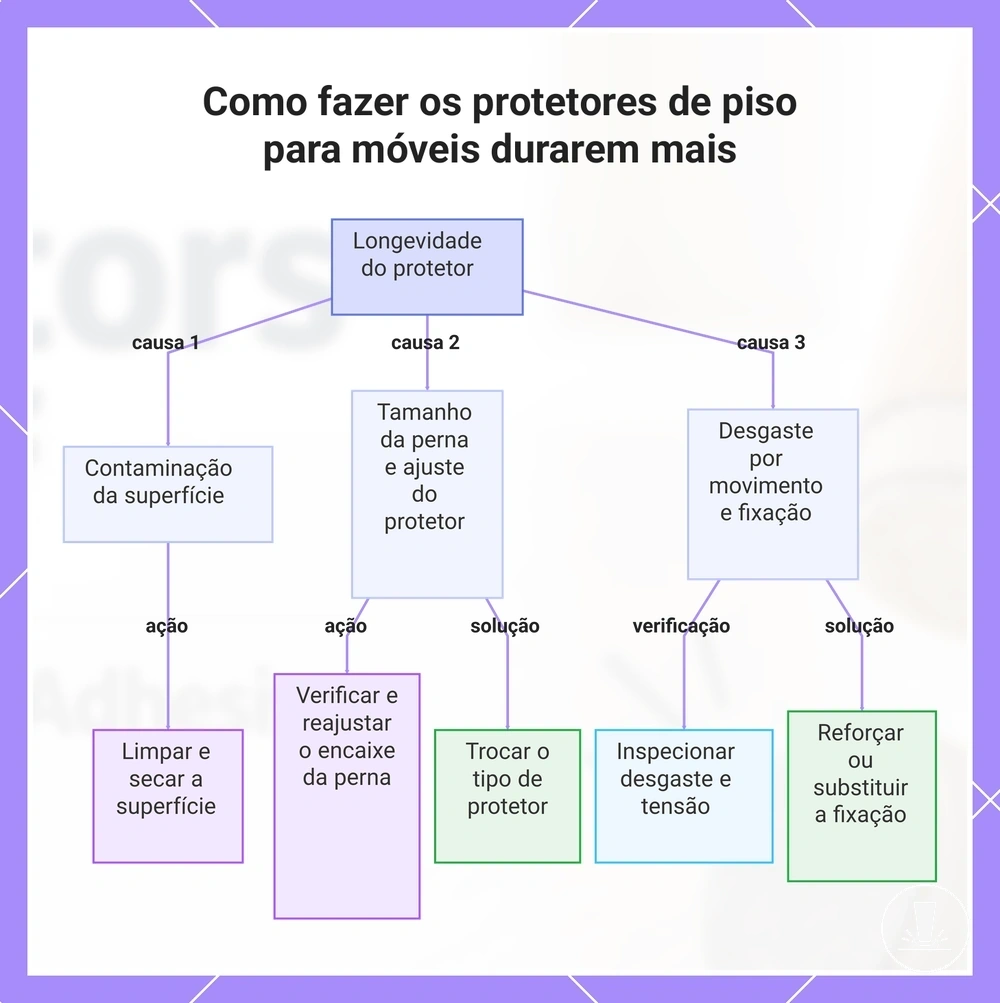 Como fazer os protetores de piso para móveis durarem mais
