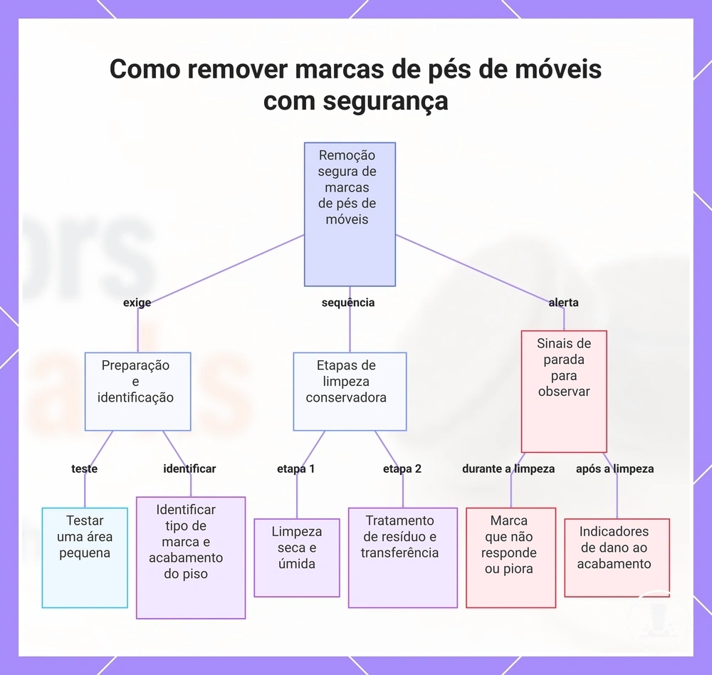 Como remover marcas de pés de móveis com segurança