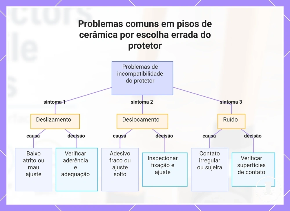 Problemas comuns em pisos de cerâmica por escolha errada do protetor