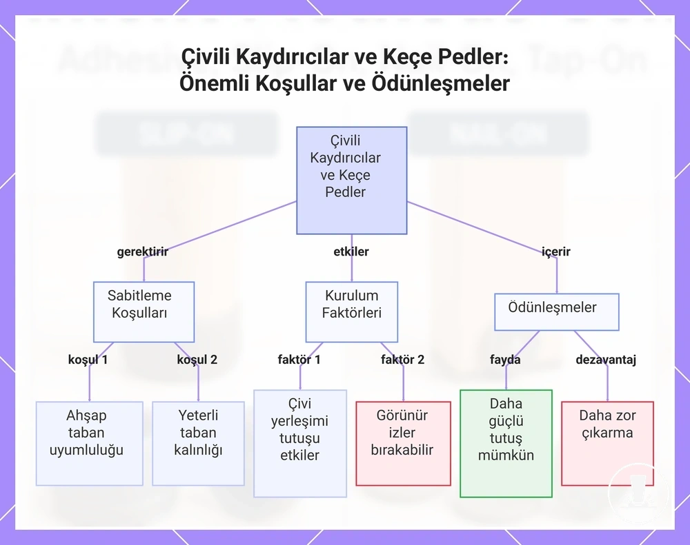 Çivili Kaydırıcılar ve Keçe Pedler: Önemli Koşullar ve Ödünleşmeler