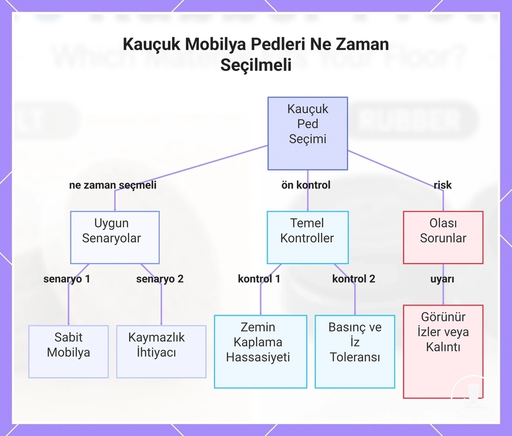 Kauçuk Mobilya Pedleri Ne Zaman Seçilmeli