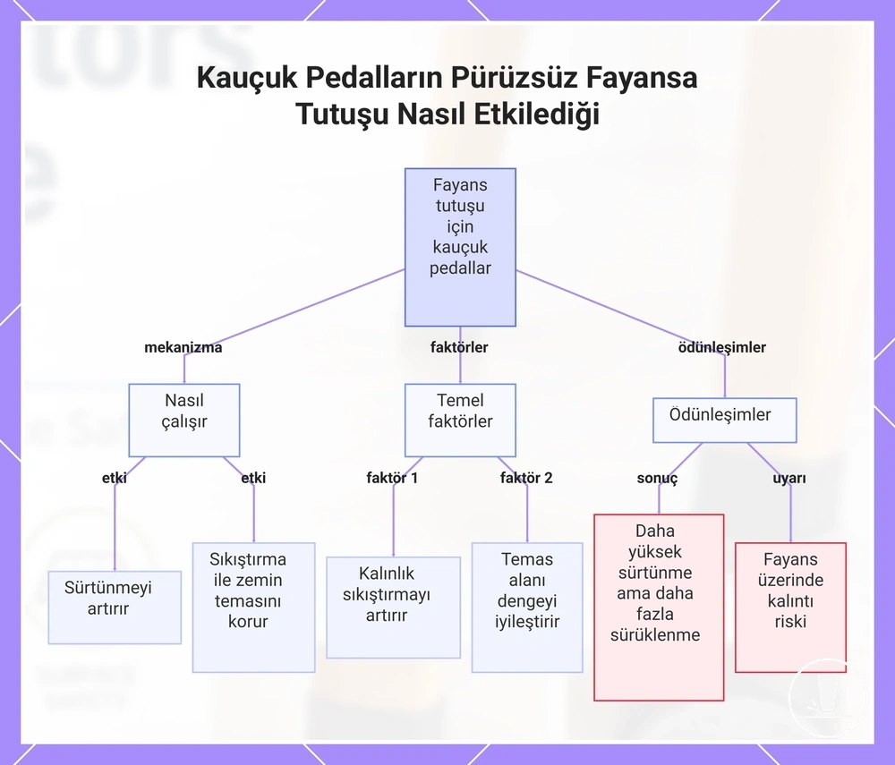 Kauçuk Pedalların Pürüzsüz Fayansa Tutuşu Nasıl Etkilediği