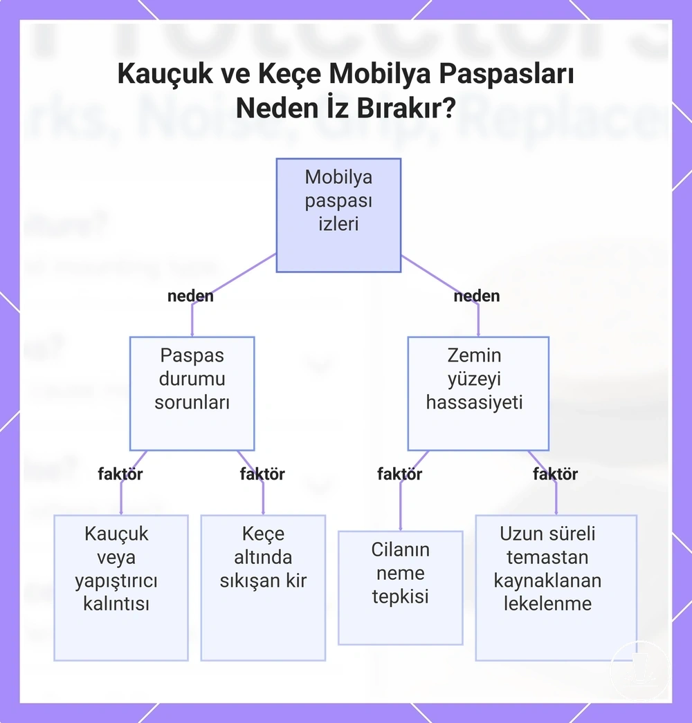 Kauçuk ve Keçe Mobilya Paspasları Neden İz Bırakır?