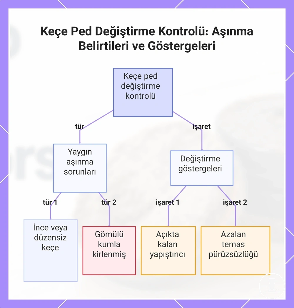 Keçe Ped Değiştirme Kontrolü: Aşınma Belirtileri ve Göstergeleri