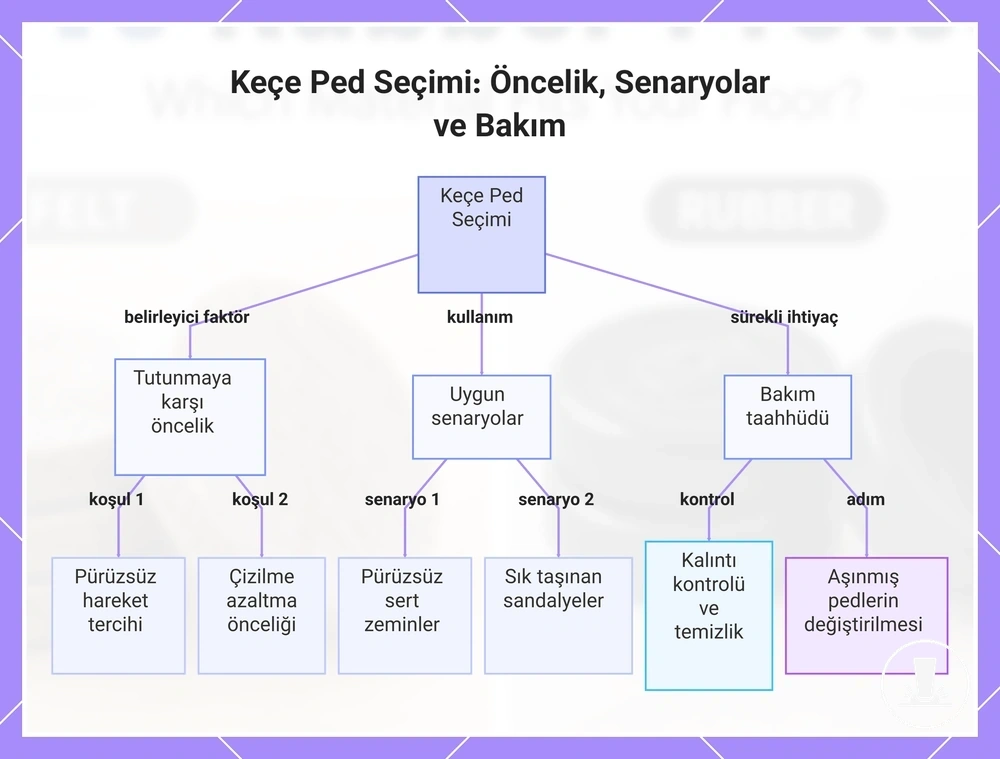 Keçe Ped Seçimi: Öncelik, Senaryolar ve Bakım