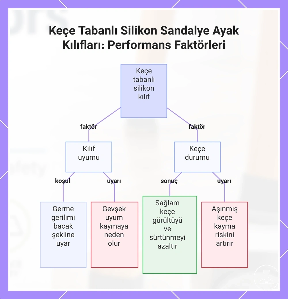 Keçe Tabanlı Silikon Sandalye Ayak Kılıfları: Performans Faktörleri