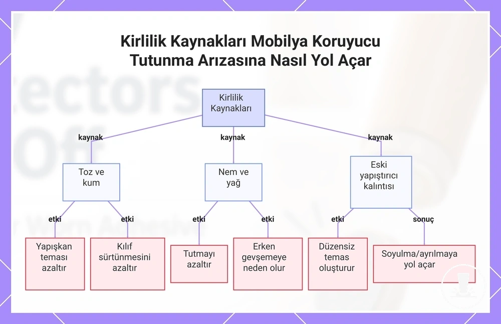 Kirlilik Kaynakları Mobilya Koruyucu Tutunma Arızasına Nasıl Yol Açar
