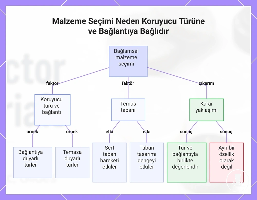 Malzeme Seçimi Neden Koruyucu Türüne ve Bağlantıya Bağlıdır