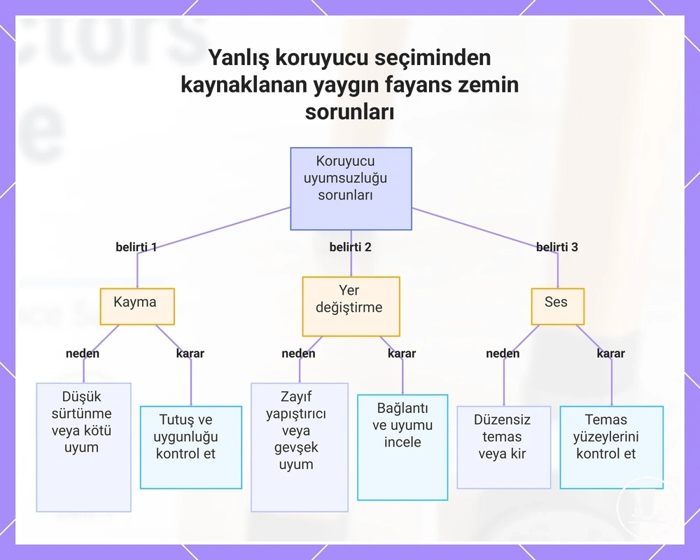 Yanlış koruyucu seçiminden kaynaklanan yaygın fayans zemin sorunları