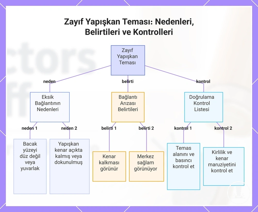 Zayıf Yapışkan Teması: Nedenleri, Belirtileri ve Kontrolleri