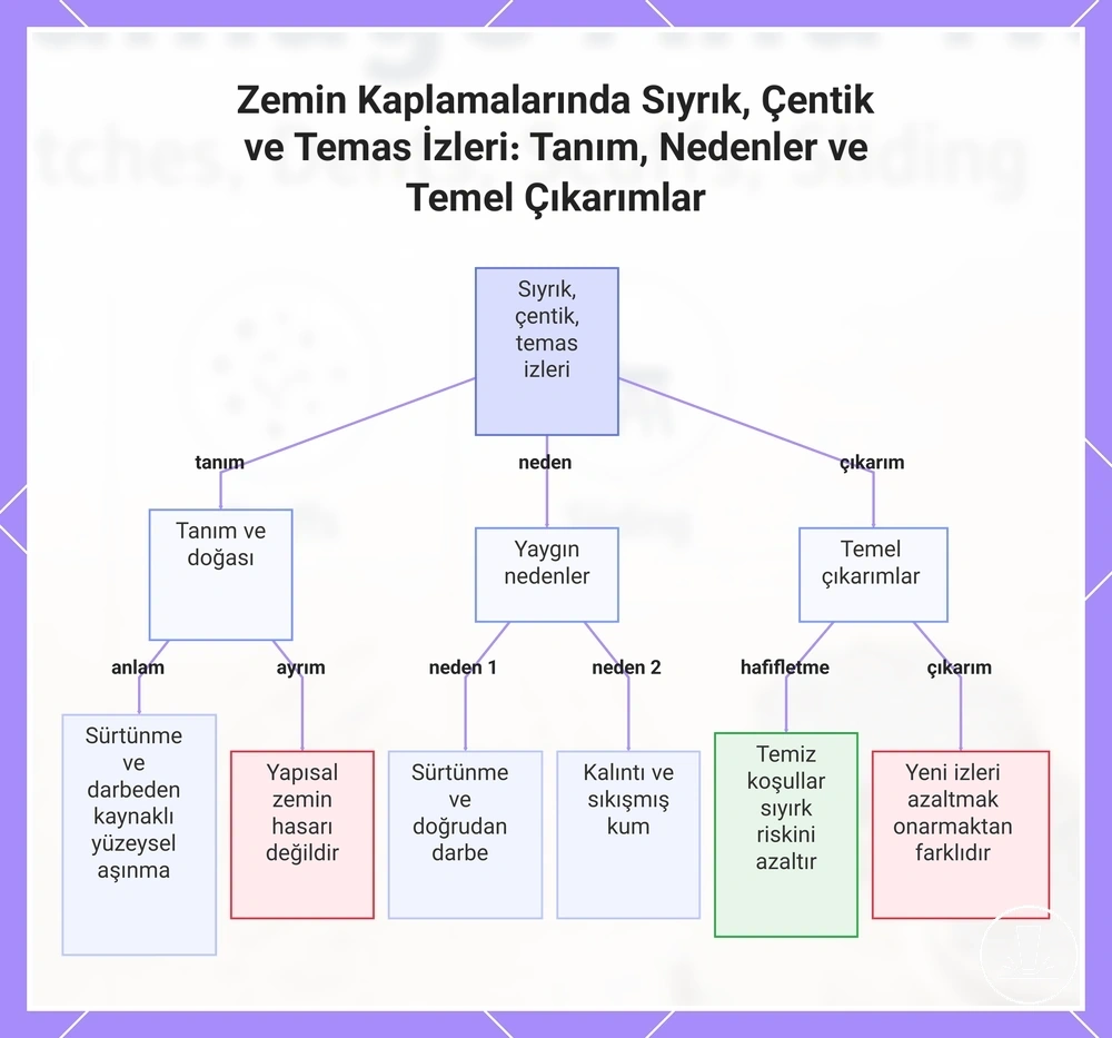 Zemin Kaplamalarında Sıyrık, Çentik ve Temas İzleri: Tanım, Nedenler ve Temel Çıkarımlar
