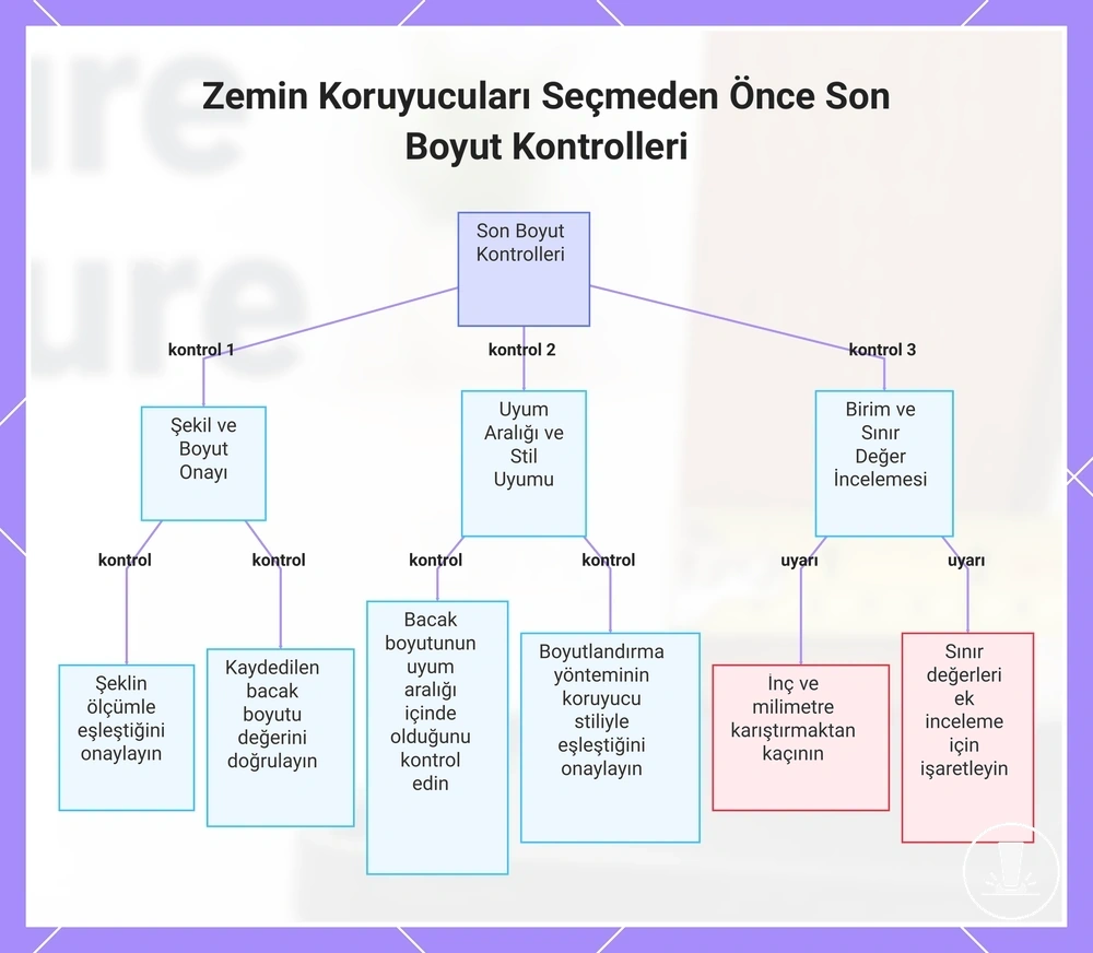 Zemin Koruyucuları Seçmeden Önce Son Boyut Kontrolleri